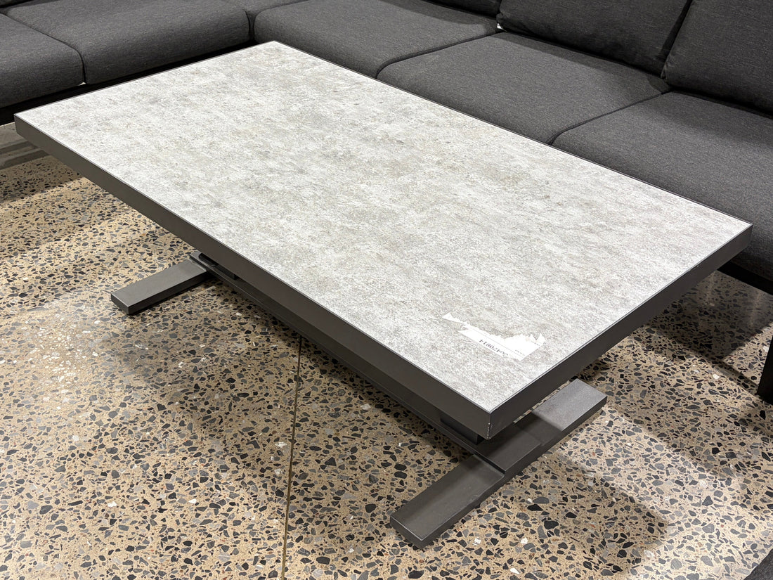 Santiago grey adjustable table - Store demo with imperfections