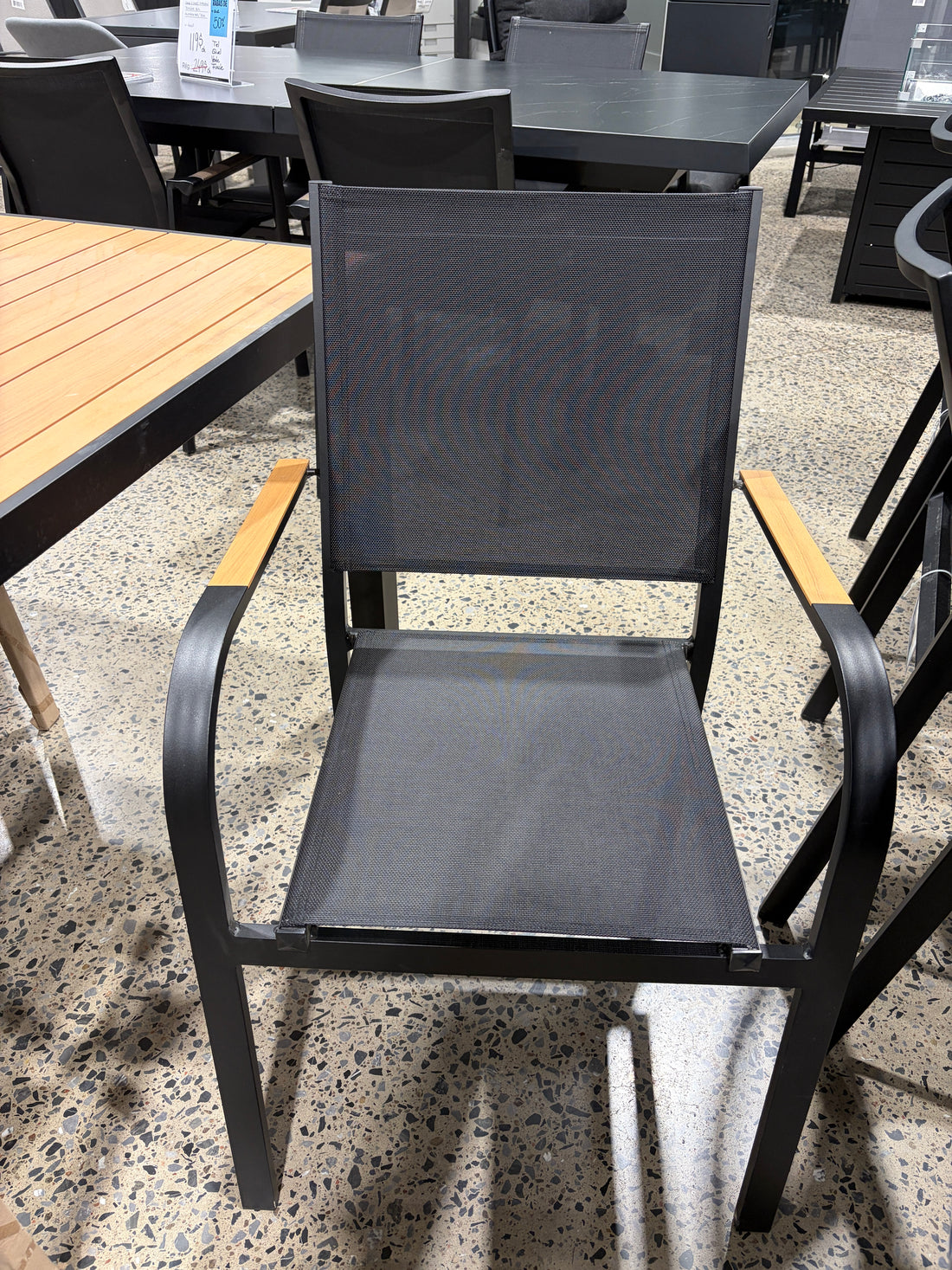 Prague black dining chair - Store demo with imperfections