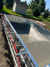 Rectangular in-ground steel pool structure