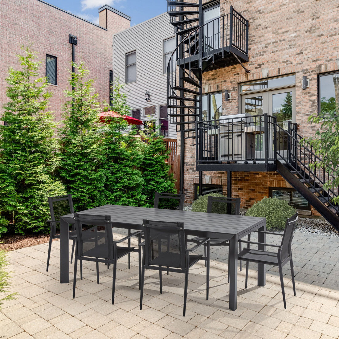 Jerissa grey dining table - Store demo with imperfections