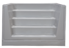 Rectangular in-ground steel pool structure