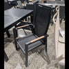Chaise à dîner Barbade en textilène noir - Démonstrateur avec imperfections