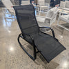 Black aluminum rocking chair - Store demo with imperfections