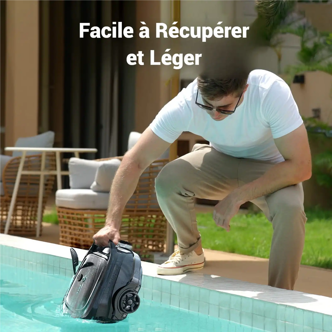 Robot A1 de Wybot sans fil pour piscines hors terre