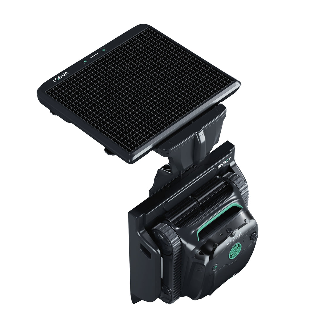 Robot S2 recharge solaire/vision IA de Wybot sans fil pour piscines creusées