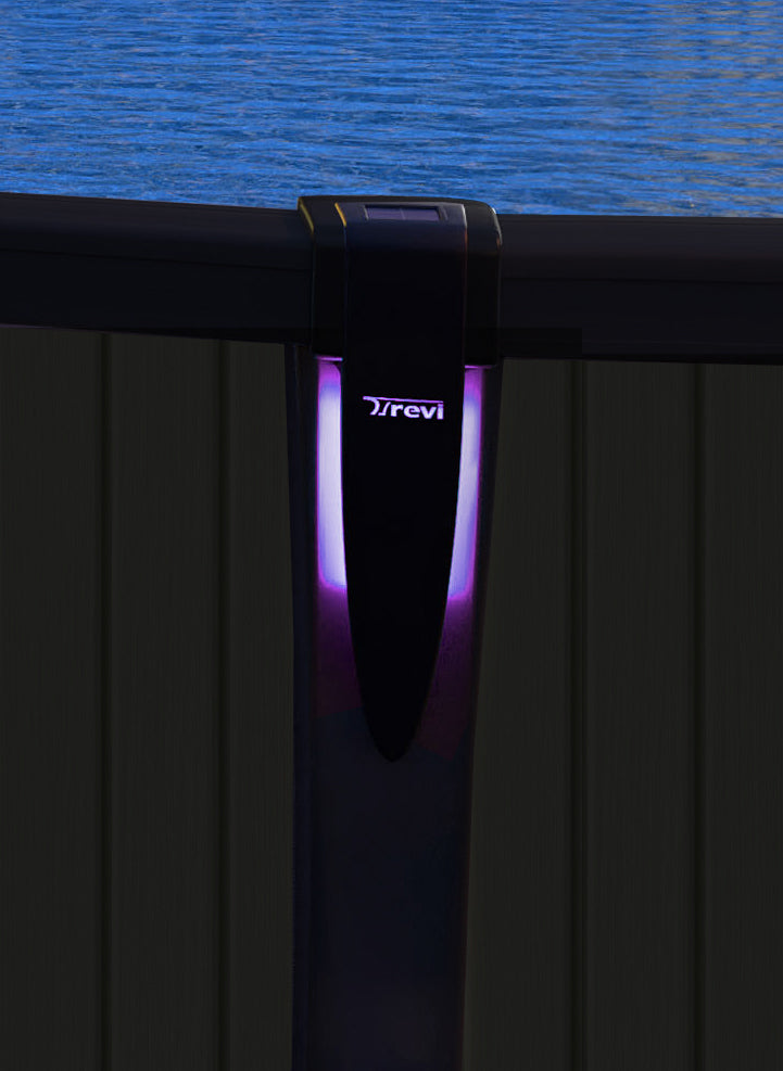 Lumières solaires à DEL multicolores pour piscine hors terre - 3 lumières solaires