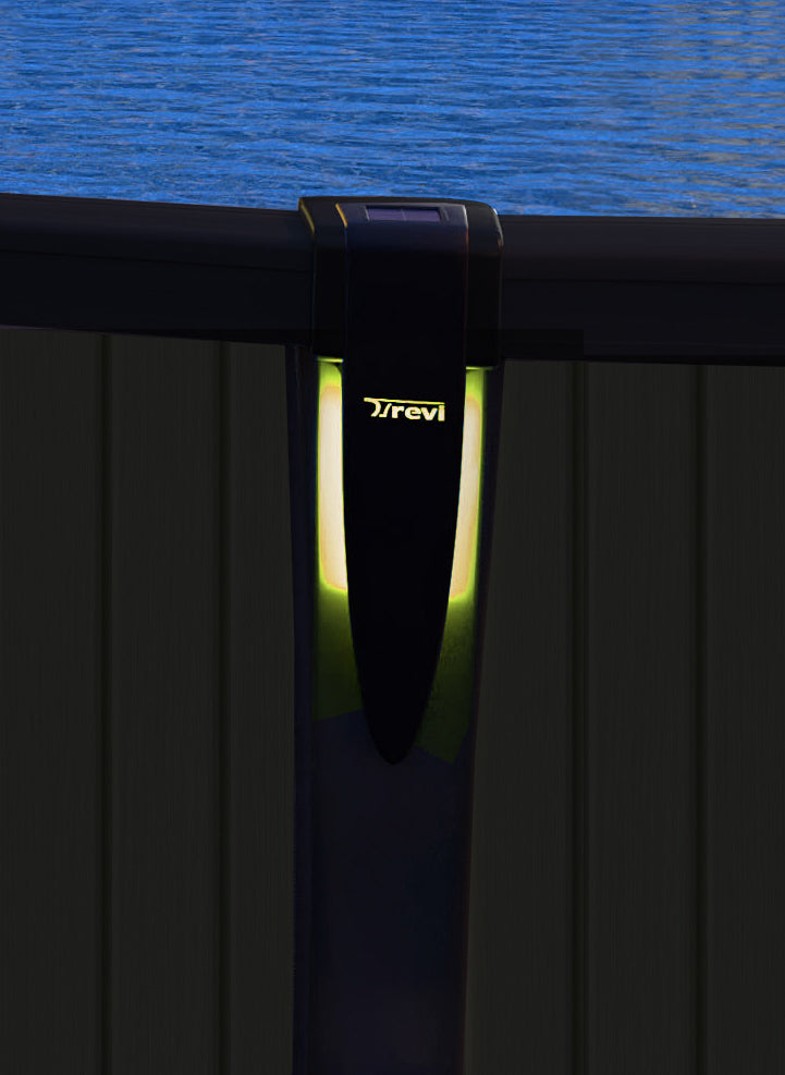 Lumières solaires à DEL multicolores pour piscine hors terre - 3 lumières solaires
