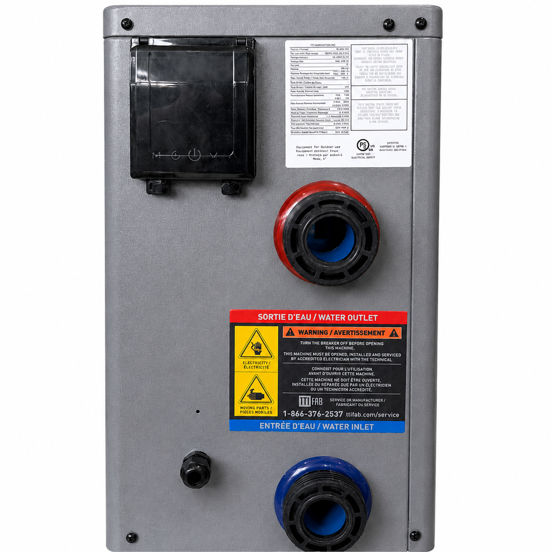 Thermopompe pour piscines 50 000 BTU - Trévi