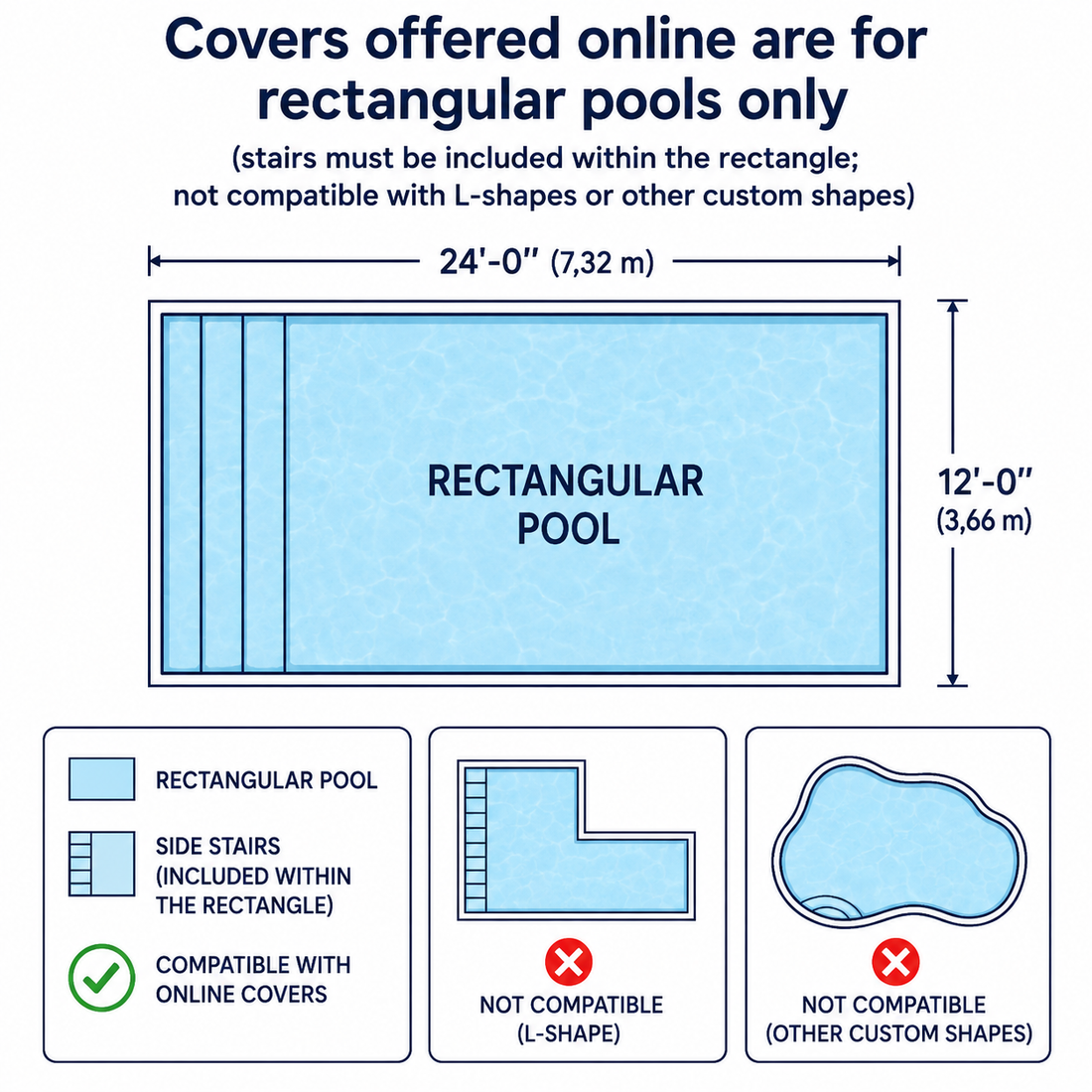 Toile sécuritaire pour piscine creusée - Couverture de sécurité 4 saisons