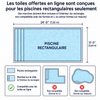 Toile sécuritaire pour piscine creusée - Couverture de sécurité 4 saisons