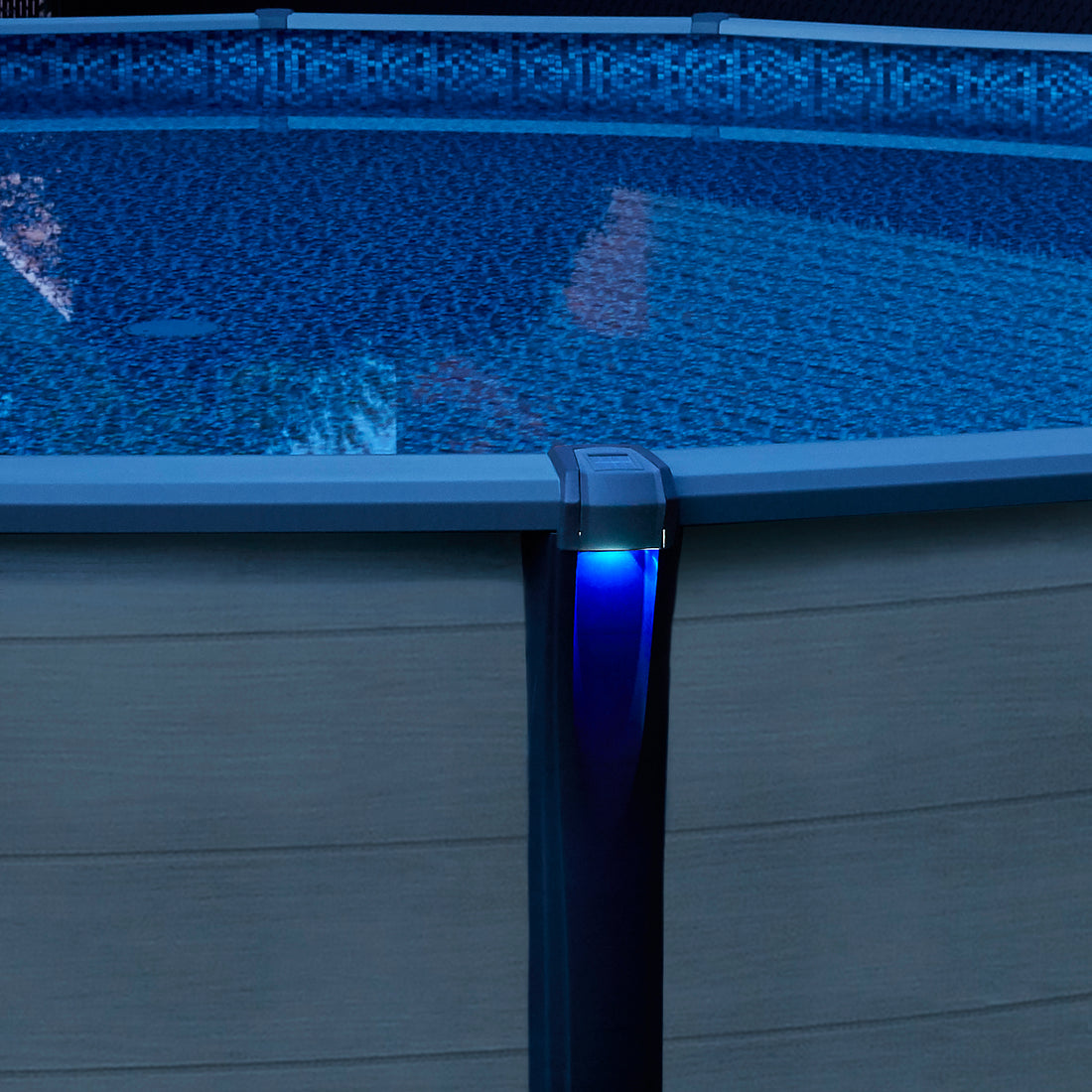 Lumières solaires à DEL multicolores pour piscine hors terre - 3 lumières solaires