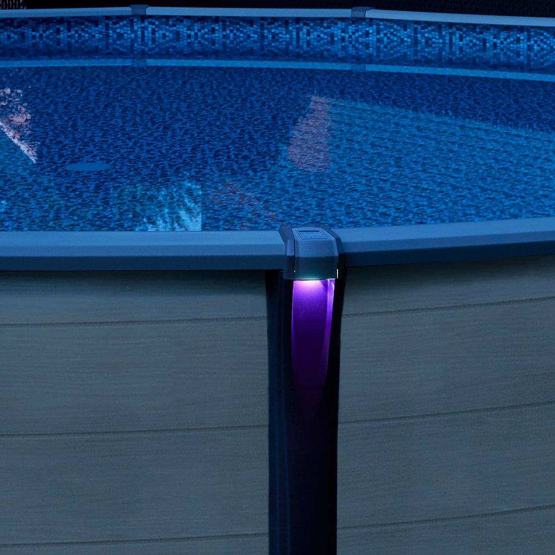 Lumières solaires à DEL multicolores pour piscine hors terre - 3 lumières solaires
