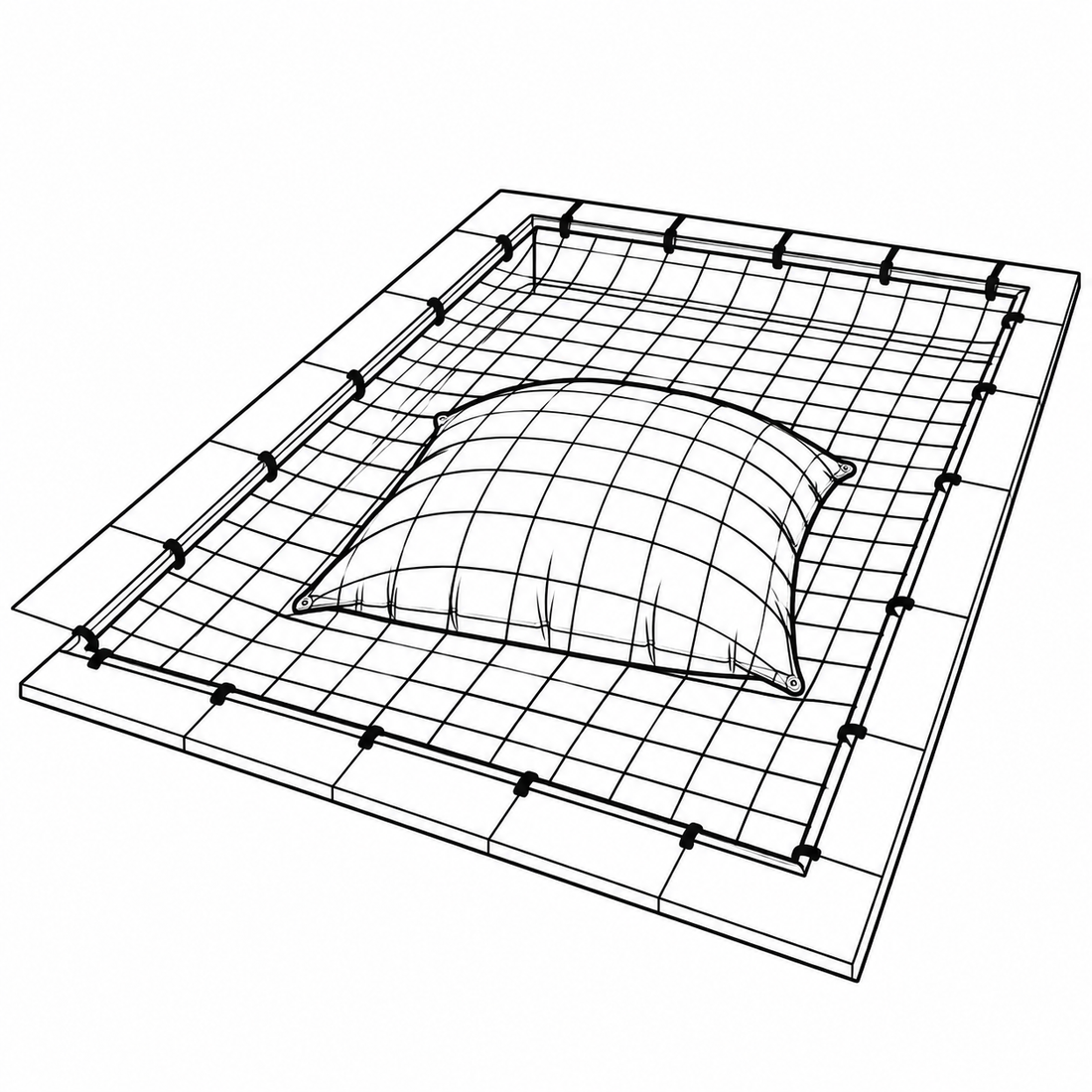 Net for in-ground pool