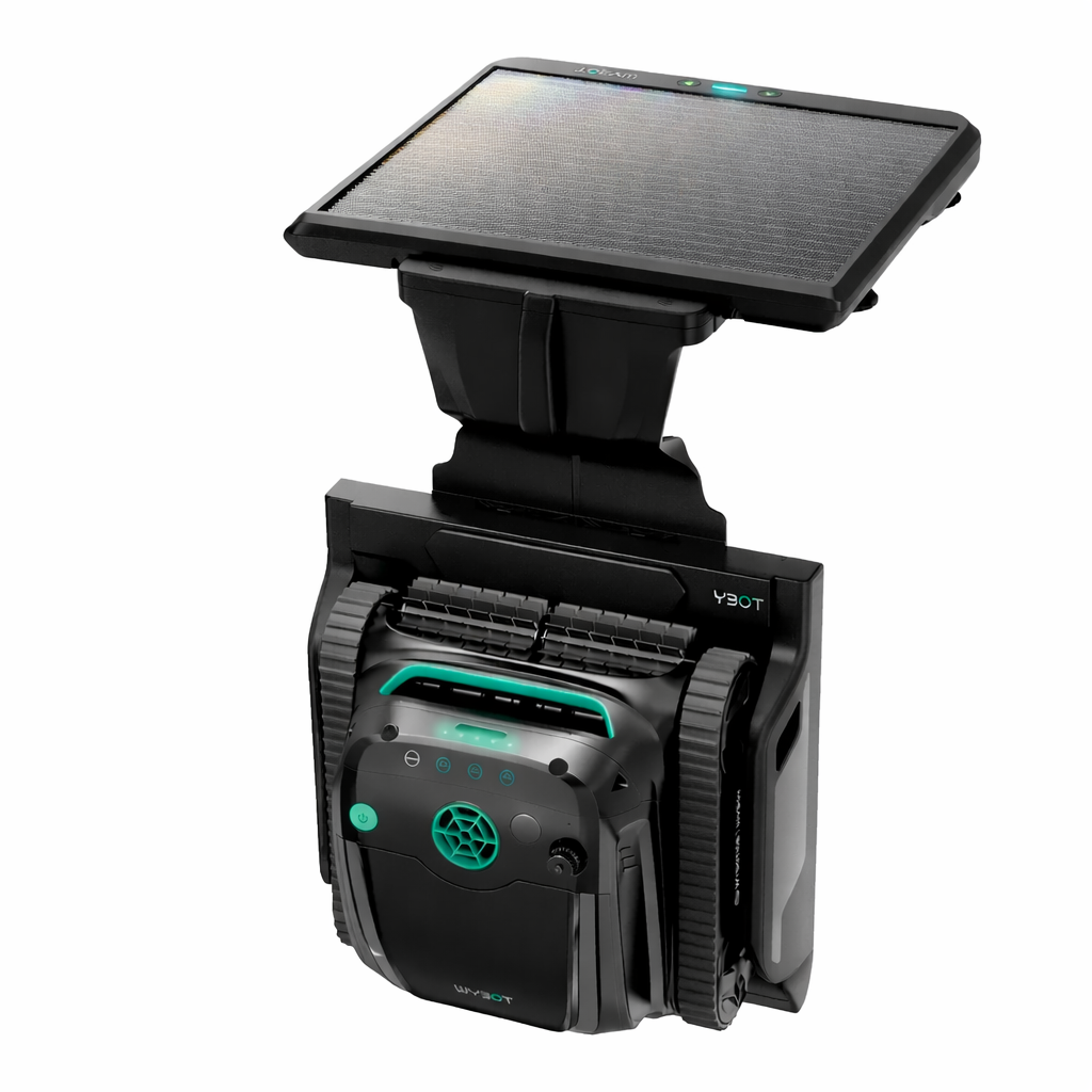Robot S2 recharge solaire/vision IA de Wybot sans fil pour piscines creusées