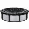 Opaque cover for round above-ground pool