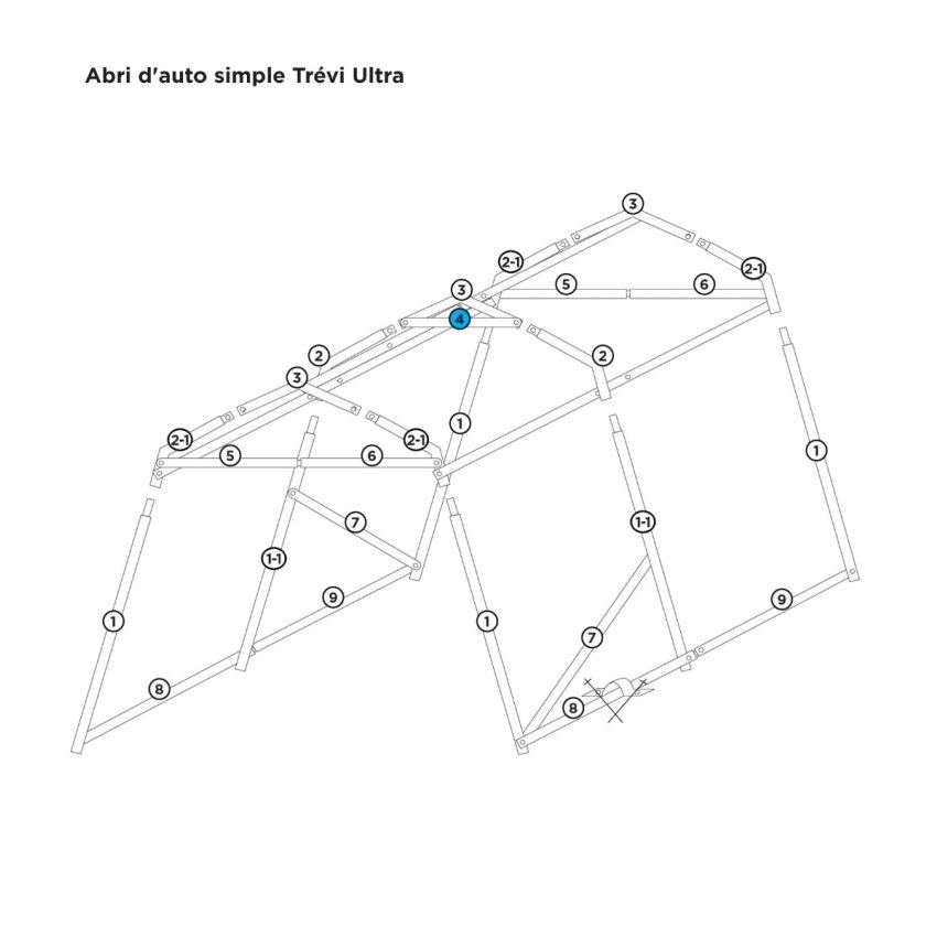 # 4 Renfort arche 47 4/5''