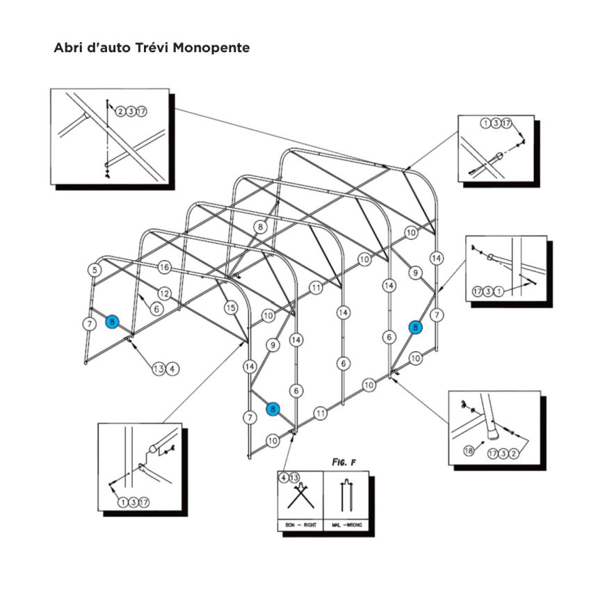 # 8 Diagonale 71 1/2'' 