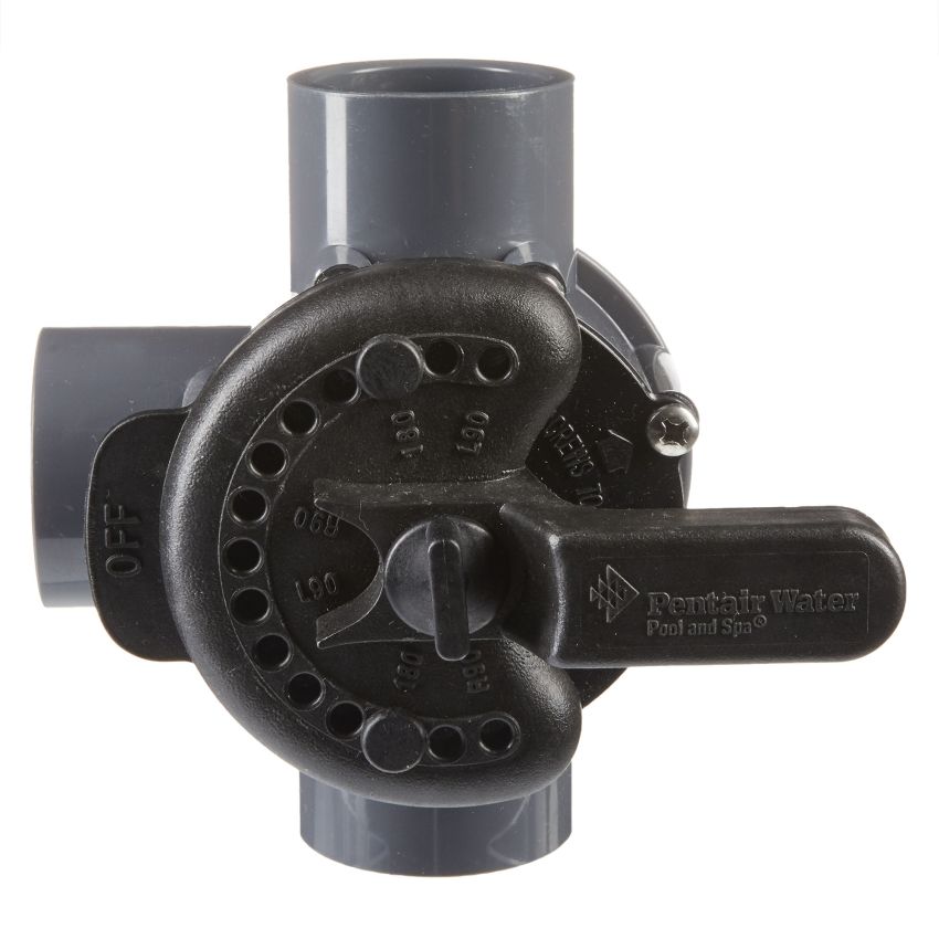 Valve 3 voies 1 1/2'' int. / 2'' ext. pvc colle Pentair 263037