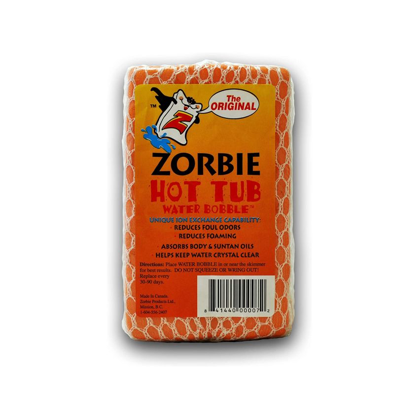 Zorbie hot tub eau bobble scum sponge