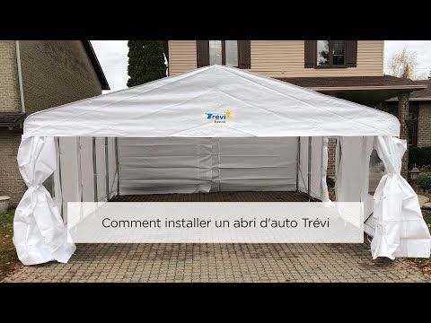 Comment installer un abri d'auto Trévi