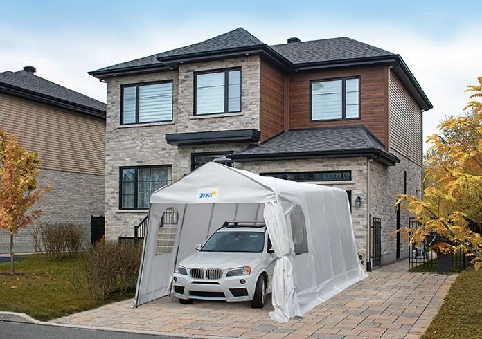 How to install a Trevi single car shelter